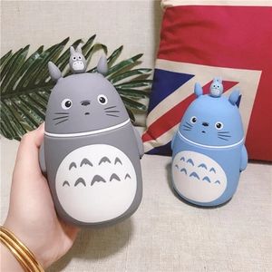 Tasse à thé en verre de dessin animé <span class=keywords><strong>Totoro</strong></span> Tasse à bouteille d'eau portable Double résistant à la chaleur Lovely My <span class=keywords><strong>Totoro</strong></span> Student Kid Mug avec couvercle à boire - Product Image 3
