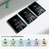 Emballage personnalisé pour sachets de café filtre avec valve et fermeture éclair, pochette plate à trois soudures latérales, emballage pour filtre à café à oreilles suspendues, faible MOQ