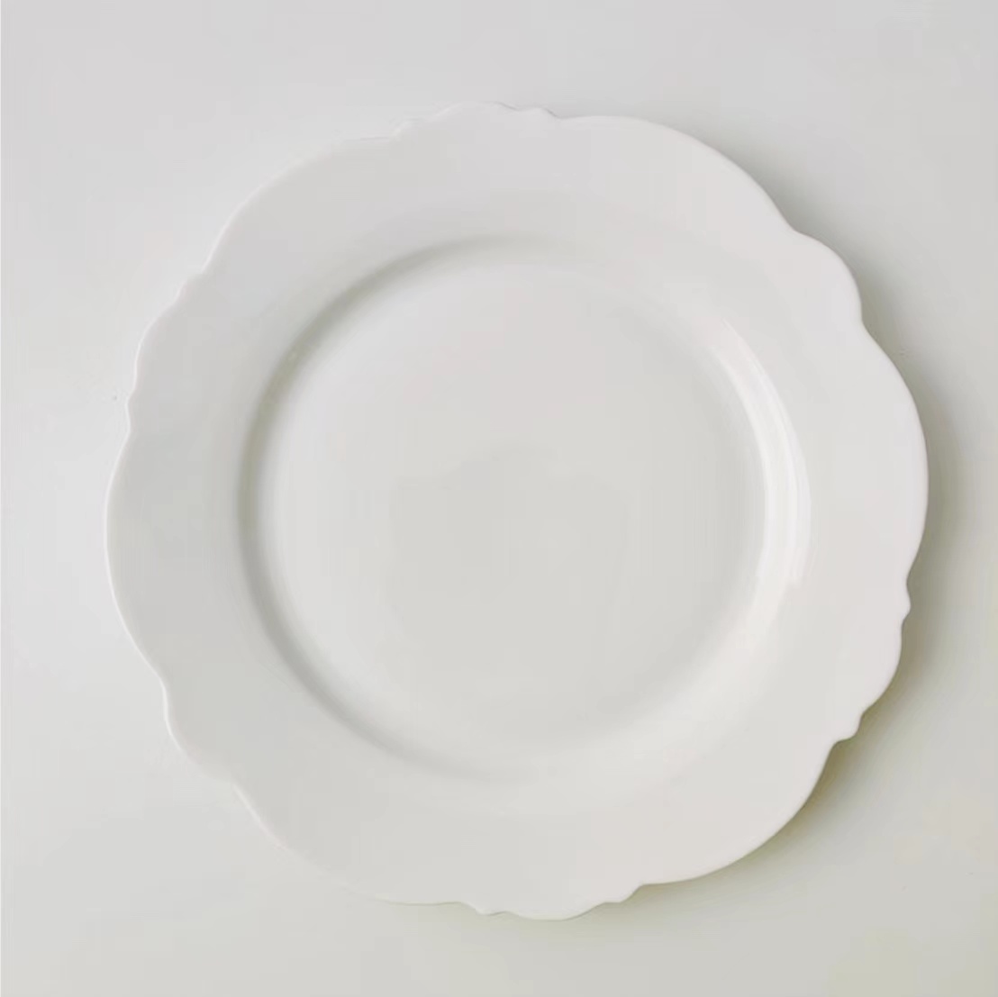 Besta DDP shipping cheap white dining room bone china steak plate for Party