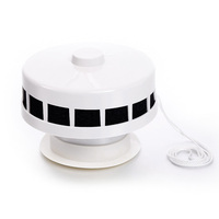 Pièces de systèmes CVC, prix d'usine, ventilateur d'évacuation à cordelette ronde en plastique VPPR, blanc, grille d'aération pour ventilation
