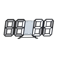 Jam Alarm Digital 3D, Jam Meja Rumah, Jam Dinding, Ruang Tamu, Jam Elektronik LED Dinding Kelas Atas, Jam Dinding