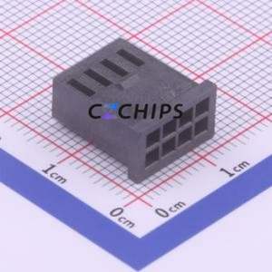 280365 Housing (Wire-to-Board / Wire-to-Wire) P=2.54mm Connector ( Jack Structure: 2x4P )( Pitch: 2.54mm )( Number of Rows: 2 ) - Product Image 1
