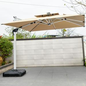 <span class=keywords><strong>Parasol</strong></span> cantilever LED extérieur économique, imperméable et résistant au vent, 2,5 m, 3 m, 3,5 m, 3x4 m, pour jardin, terrasse, hôtel, restaurant - Product Image 5