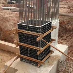 Trung Quốc tái sử dụng bảng điều khiển màn trập Đen PP sợi thủy tinh nhựa ván khuôn cho Cột sàn Tấm tường bê tông xây dựng - Product Image 6