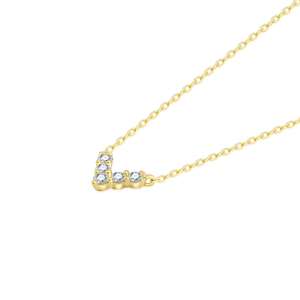 New Design Fine Jewelry 18K Yellow Gold <b>Necklace</b> With Natural Diamond <b>Necklace</b> Trendy Lady Jewelry For Wholesale Supplier - Product Image 4