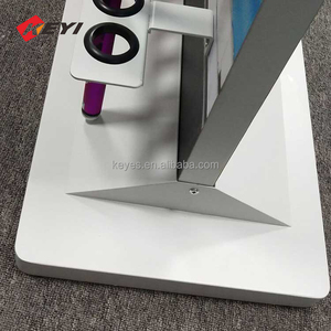 Estante de exhibición de caña de pescar de madera y metal personalizado con impresión gráfica para tiendas de aparejos de pesca - Product Image 6