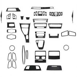 Per <span class=keywords><strong>BMW</strong></span> <span class=keywords><strong>Serie</strong></span> <span class=keywords><strong>3</strong></span> E90 E92 E93 2005-2012 Kit Rivestimenti <span class=keywords><strong>Interni</strong></span> in Fibra di Carbonio Parti Auto LHD RHD Copertura Cruscotto Porta Adesivo Carrozzeria - Product Image 1