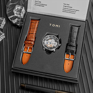 Conjunto de reloj de 2 correas, conjunto de regalo <span class=keywords><strong>para</strong></span> hombre, reloj informal de negocios de alta calidad, traje de cuero, conjunto de regalo, reloj de pulsera <span class=keywords><strong>para</strong></span> hombre, novio - Product Image 2