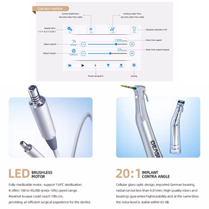 Kit de Sistema de Motor para Implantes Dentales y Equipo de Odontología 2 en 1 con Fisiodispenser, Motor para Implantes, Kit de Sistema de Implantes Dentales - Product Image 3