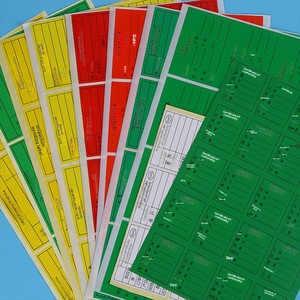 Certificado <span class=keywords><strong>de</strong></span> Identificación, Tarjeta <span class=keywords><strong>de</strong></span> Producto Defectuoso, Devoluciones Especiales, Procesamiento, Inspección, Concesión, Papel para Escribir, Etiqueta - Product Image 4