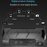 Démarreur de voiture portable haute puissance 12V 3000A courant de pointe 10000mAh, chargeur d'urgence, lumière LED, lumière SOS, marteau de sécurité, rapide