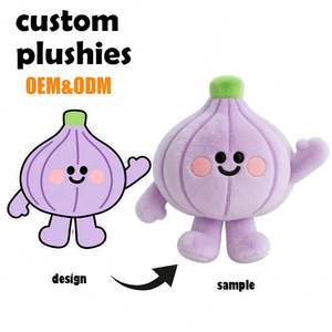 Peluche de Cebolla de Alta Calidad, Almohada de Peluche con Diseño de Fruta Navideña, Juguete de Peluche Personalizado - Product Image 1