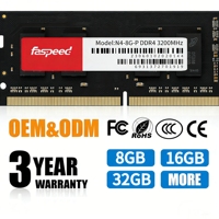 Memoria RAM Faspeed SODIMM DDR4 de 8GB/16GB 3200MHz para Portátiles y Computadoras de Escritorio, Disponible en Stock