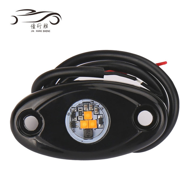 Multi Color LED Rock Lights Kit for Jeeps/ATV/SUV/Offroad Cars & Boats-IP67 Waterproof 700LM White/Red/Blue/Yellow Underglow