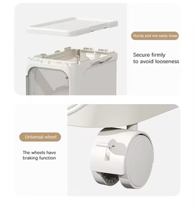 Siêu hẹp nhiều lớp lưu trữ Kệ PP nhựa gấp khe lưu trữ Tủ bền chống ẩm hộ gia đình khoảng cách hoàn thiện - Product Image 5