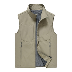 <span class=keywords><strong>Gilet</strong></span> Sportivo da <span class=keywords><strong>Uomo</strong></span> <span class=keywords><strong>con</strong></span> Logo Personalizzato a Prezzo di Fabbrica, Resistente, ad Asciugatura Rapida, Traspirante, Senza Maniche, <span class=keywords><strong>con</strong></span> Colletto Alto per Attività all'Aperto - Product Image 2