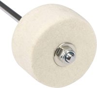 White Felt Bass Drum Beater Set Accessory Parts for Drum Pedals for Musical Instrument Players
