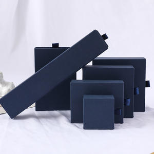 Customized Rigid Jewelry <b>Box</b> Watch <b>Storage</b> Recyclable Sliding <b>Paper</b> Cardboard Design Sponge Lining for Necklaces Bracelets Rings - Product Image 6