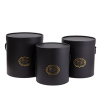 Gift Wrap Round Flower Paper Boxes Rose Hug Bucket Vase With Lid Party