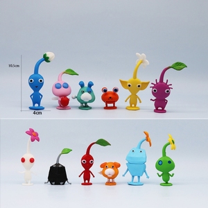 Figurines PVC <span class=keywords><strong>Pikmin</strong></span> populaires en gros – Modèles de personnages de jeux vidéo, ornements en plastique de dessins animés, poupées de collection inspirées du Japon - Product Image 2