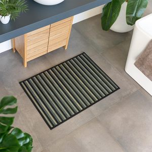 Bamboo <b>Kitchen</b> <b>Mat</b> 60x90 Cm Waterproof Non Slip Brown Striped - Product Image 4