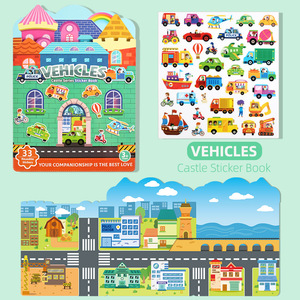 Libros <span class=keywords><strong>de</strong></span> pegatinas <span class=keywords><strong>de</strong></span> gelatina con seis temas, juguetes educativos para la primera infancia que mejoran las habilidades manuales para niños y niñas. - Product Image 6