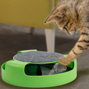 Jouet interactif pour chat en gros - Jouet rotatif pour chat d'intérieur avec souris tournante - Aire de jeu automatique pour l'exercice des chatons - Product Image 3