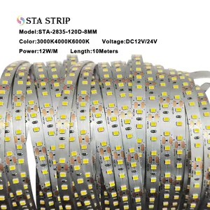 Led Strip Light 12V 120leds/M 5m/roll IP65 Waterproof Decoration Flexible Ribbon Led Rope Lights For Residential Landscape Hotel