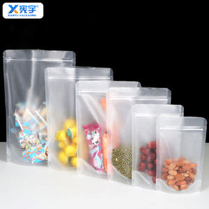 Sac à fermeture éclair debout transparent personnalisé, en plastique PE épaissi, imperméable, pour l'emballage alimentaire, le stockage de café moulu, d'épices, de <span class=keywords><strong>poudre</strong></span> de cacao - Product Image 2