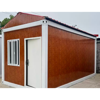 Maisons modulaires démontables à assemblage rapide avec toits en pente, adaptées aux dortoirs de chantiers de construction