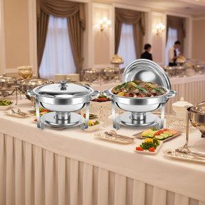 Set di scaldamani per Buffet in acciaio inossidabile con scaldini e scaldini 4 pezzi per uso commerciale per feste - Product Image 2