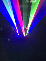Lumière laser rotative RVB multicolore spectacle de lumière laser à tête mobile à 9 yeux