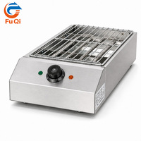 Barbecue Électrique Commercial Sans Fumée en Acier Inoxydable, Machine à Kebab, Plaque Antiadhésive Amovible, 220V, Usage Professionnel en Restaurant