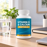 Capsules de vitamine D et de calcium en marque privée OEM, soutien de la densité osseuse et du système immunitaire