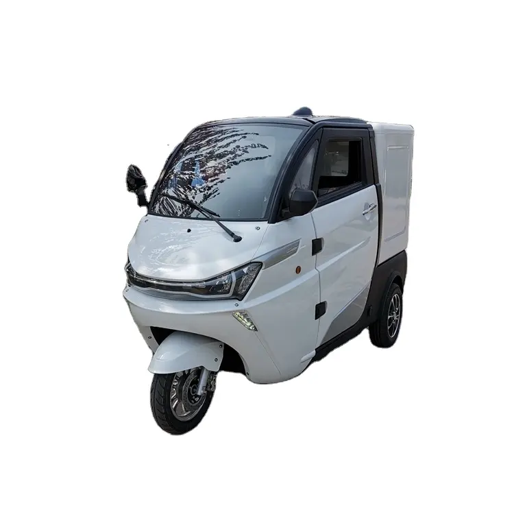 EEC 2022 Three and four Wheels Cargo Electric Tricycle Motorcycle Fully Enclosed Mobility Scooter Cargo Scooter Motor with Cabin