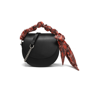 Tejido mango de las mujeres, <span class=keywords><strong>la</strong></span> bolsa de mini bolso con pañuelo de seda - Product Image 1