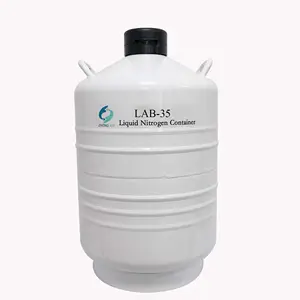 35L Dewar Flask Semen Tanque de congelación Tapa abierta Contenedor de nitrógeno líquido
