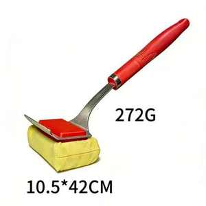 Tête remplaçable brosse de nettoyage de barbecue en plein air matériau PP outil accessoire sûr tampon ondulé en fibre d'aramide résistant à la chaleur barbecue - Product Image 6