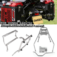 Support de boîte arrière adapté à la Honda XADV750. Accessoires pour moto Honda X ADV 750. Porte-bagages latéral en alliage
