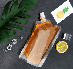 Spout Top bag with nozzle plastic bag for drink beer water