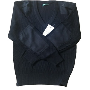 SFE02 Pull en maille vert olive à col en V et manches longues pour homme, uniforme de sécurité toutes saisons, vente en gros sur mesure - Product Image 6