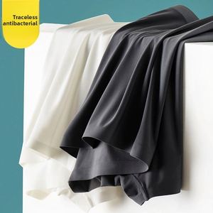 Caleçons boxeurs mi-hauts en nylon sans coutures pour hommes, antibactériens, respirants, écologiques, séchage rapide, sous-vêtements d'été avec logo à la taille - Product Image 3