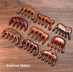 Peine para piojos <span class=keywords><strong>de</strong></span> <span class=keywords><strong>pelo</strong></span> <span class=keywords><strong>de</strong></span> paleta pequeña ecológico portátil, cepillo para meridianos <span class=keywords><strong>de</strong></span> sándalo con mango <span class=keywords><strong>de</strong></span> madera <span class=keywords><strong>de</strong></span> estilo láser para uso en salón doméstico - Product Image 4