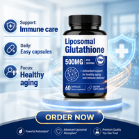 VitaHall Capsules de Glutathion Liposomal en Gros 500mg Haute Absorption Éclaircissement de la Peau Anti-Âge Complément à Marque Blanche