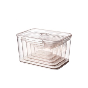 Transparent Modern Fridge Storage Boxes & Bins Home Stackable Pantry Organization
