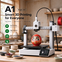 Imprimante 3D A1 Combo Édition Mondiale Débloquée, Connexion Téléphone/Ordinateur, Abordable, En Stock