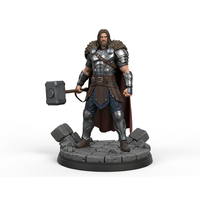 Modèle de figurine de roi guerrier occidental en résine PVC 3D sur mesure, collection de statues, ornement de bureau