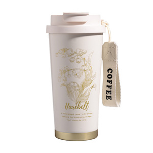 Portable 316 Stainless Steel Insulated Tumbler Double Wall Vacuum Coffee Cup For Women Gift Wholesale With Strap - Product Image 5