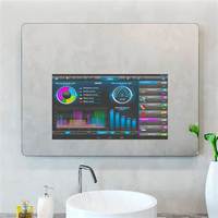 Guangzhou smart miroir de salle de bain led miroir magique tv