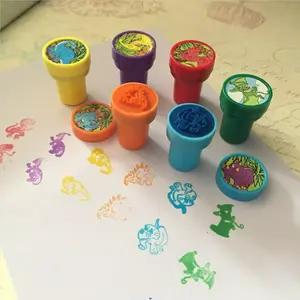 6支恐龙玩具邮票儿童自动上墨邮票